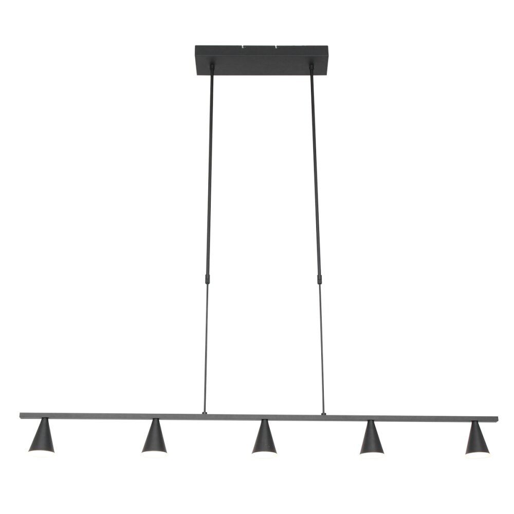 Steinhauer Vortex Lámpara Colgante Negro, 5 luces main product photo