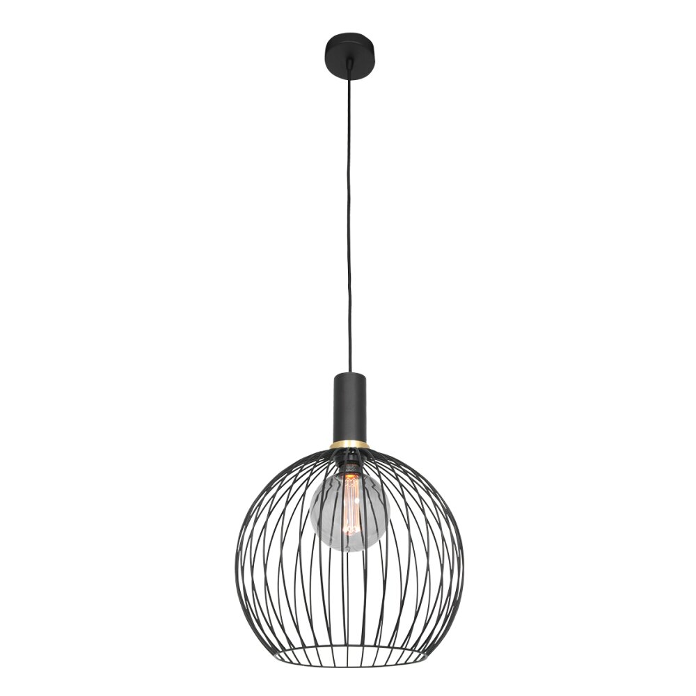 Steinhauer Aureole Lámpara Colgante Negro, 1 luz main product photo