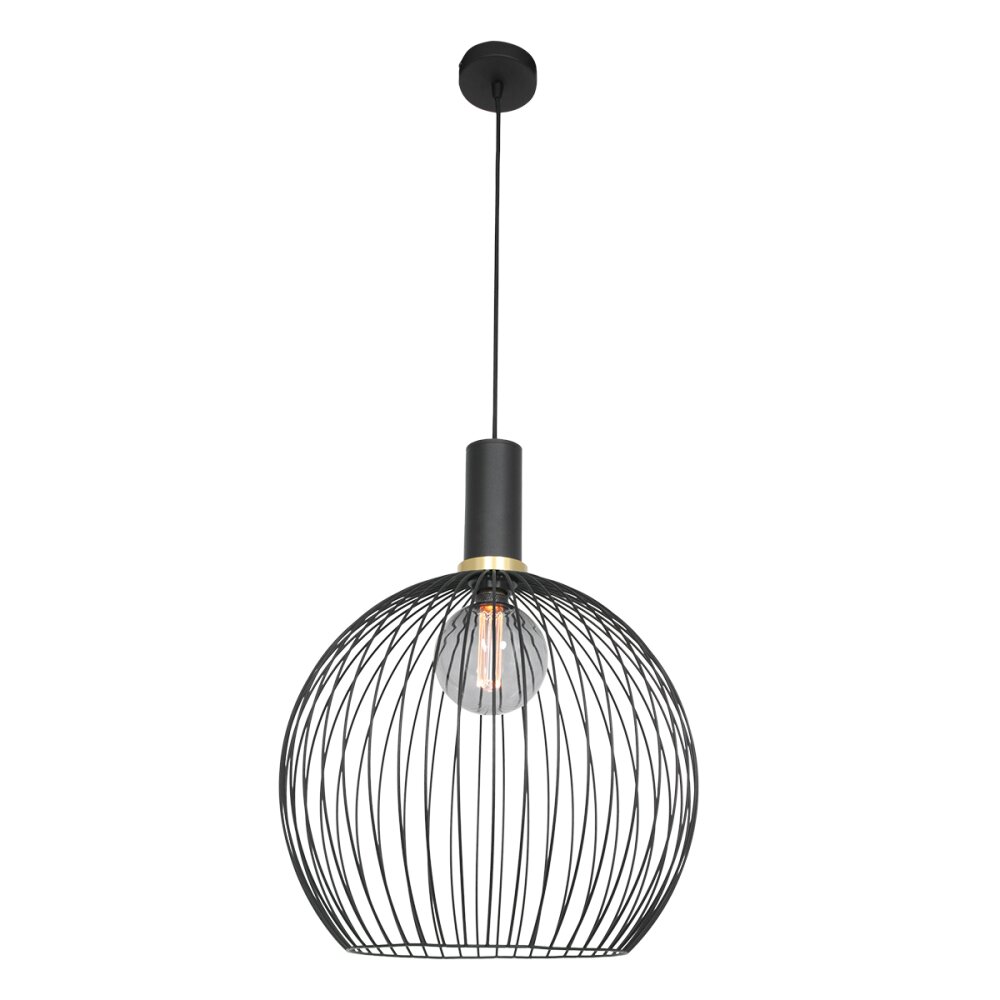 Steinhauer Aureole Lámpara Colgante Negro, 1 luz main product photo