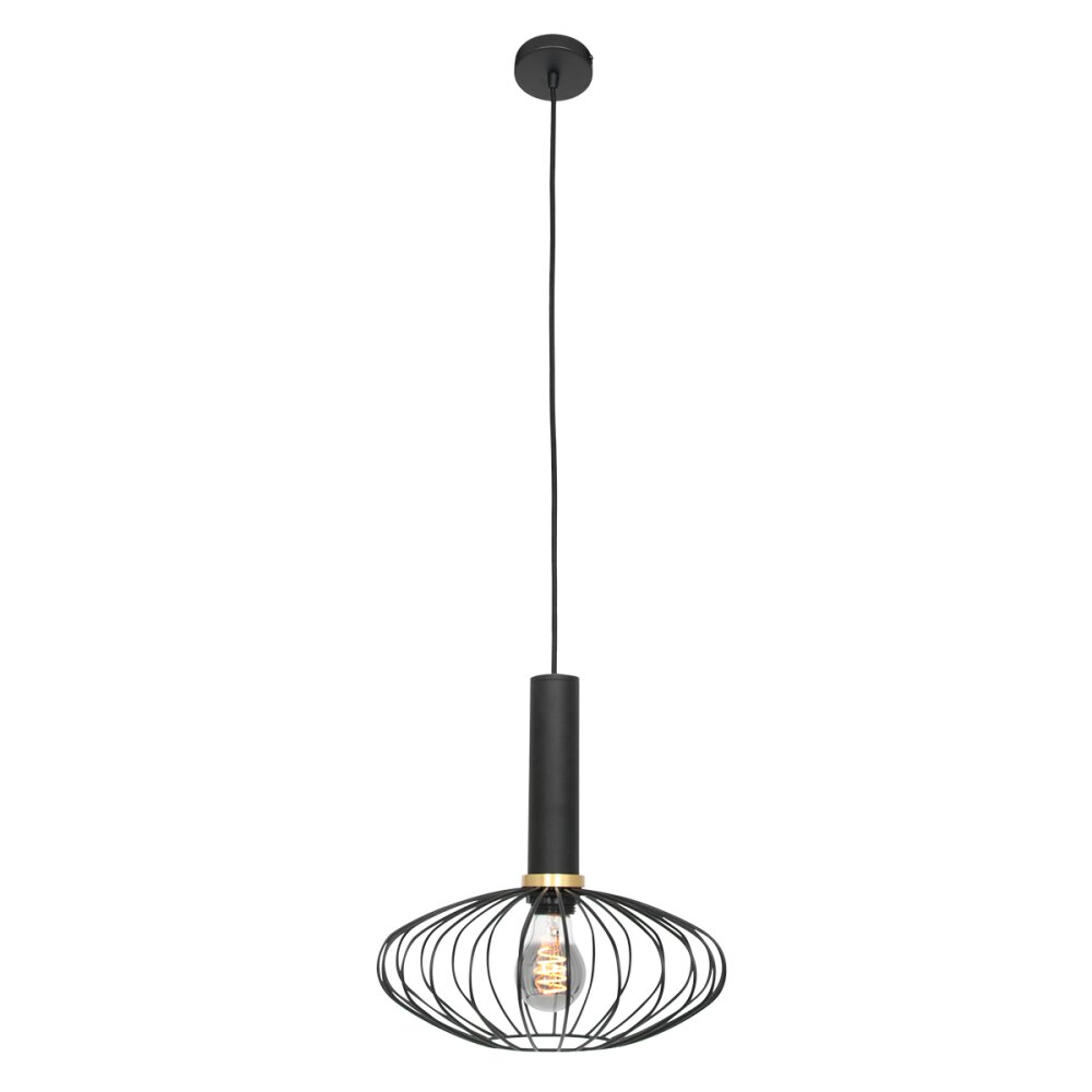 Steinhauer Aureole Lámpara Colgante Negro, 1 luz main product photo