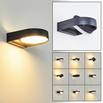 Falatasa Aplique para exterior LED Antracita, 1 luz
