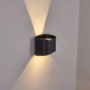 Everton Aplique para exterior LED Negro, 2 luces