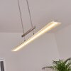 Barrud Lámpara Colgante LED Plata, 1 luz
