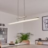 Barrud Lámpara Colgante LED Plata, 1 luz