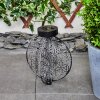 Mésan Lámpara solar LED Negro, Plata, 1 luz
