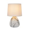 Lucide MARMO Lámpara de mesa Aspecto marmol, 1 luz