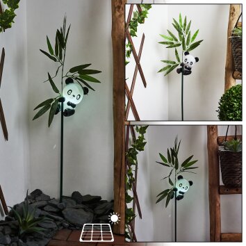 Beo Lámpara solar LED Verde, Negro, Blanca, 1 luz