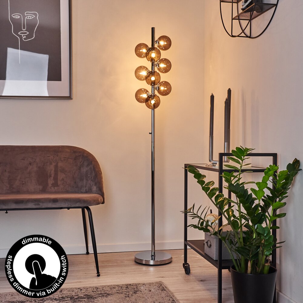 Hyco Lámpara de Pie Cromo, 9 luces main product photo