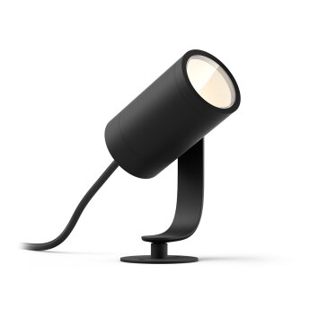 Philips Hue Ambiance White & Color WACA Lily Spot, set básico LED Negro, 1 luz, Cambia de color