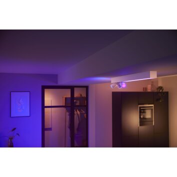 Philips HUE Centris Lámpara de Techo LED Blanca, 3 luces, Cambia de color