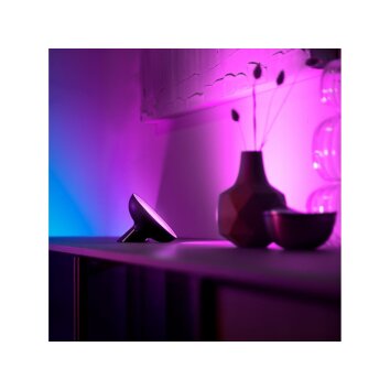 Philips HUE Bloom Lámpara de mesa LED Negro, 1 luz, Cambia de color