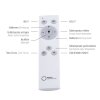 Leuchten Direkt ANIKA Lámpara de Techo LED Antracita, 1 luz, Mando a distancia