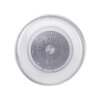 Leuchten Direkt DION Ventilador de techo LED Plata, 1 luz, Mando a distancia, Cambia de color