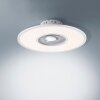 Leuchten Direkt FLAT-AIR Ventilador de techo LED Plata, 1 luz, Mando a distancia