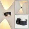 Andersro Aplique para exterior LED Negro, 2 luces