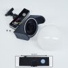 Kalfhaga Aplique para exterior Negro, Blanca, 1 luz, Sensor de movimiento