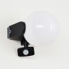 Kalfhaga Aplique para exterior Negro, Blanca, 1 luz, Sensor de movimiento