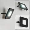 Krokane Aplique para exterior LED Negro, Blanca, 1 luz