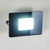 Krokane Aplique para exterior LED Negro, Blanca, 1 luz