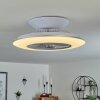 Chaville Ventilador de techo LED Blanca, 1 luz, Mando a distancia