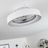 Moli Ventilador de techo LED Blanca, 1 luz, Mando a distancia