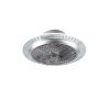 Reality Narvik Ventilador LED Cromo, 1 luz, Mando a distancia