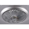 Reality Narvik Ventilador LED Cromo, 1 luz, Mando a distancia