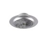 Reality Narvik Ventilador LED Cromo, 1 luz, Mando a distancia