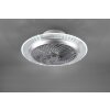 Reality Narvik Ventilador LED Cromo, 1 luz, Mando a distancia