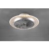 Reality Narvik Ventilador LED Cromo, 1 luz, Mando a distancia