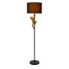 Lucide CHIMP Lámpara de Pie dorado, Negro, 1 luz