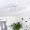 Marmorta Ventilador de techo LED Blanca, 1 luz, Mando a distancia