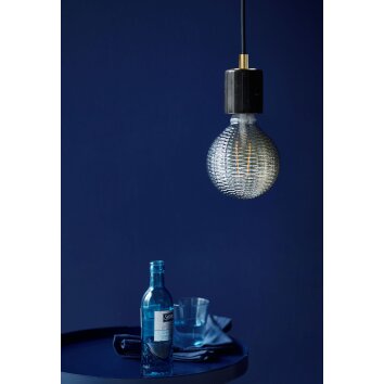 Nordlux SIV Lámpara Colgante Latón, Negro, Blanca, 1 luz