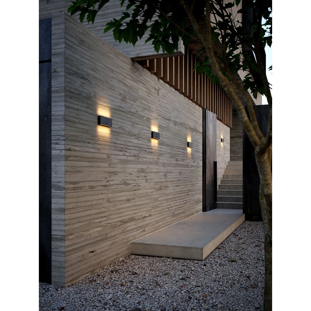 Nordlux KINVER Aplique para exterior LED Negro, 2 luces main product photo