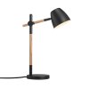 Nordlux THEO Lámpara de mesa Madera clara, Negro, 1 luz