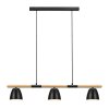 Nordlux THEO Lámpara Colgante Madera clara, Negro, 3 luces