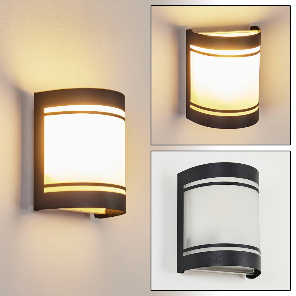 Visnum Aplique para exterior Negro, Blanca, 1 luz main product photo