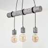 Canedo Lámpara Colgante Gris, Negro, 3 luces