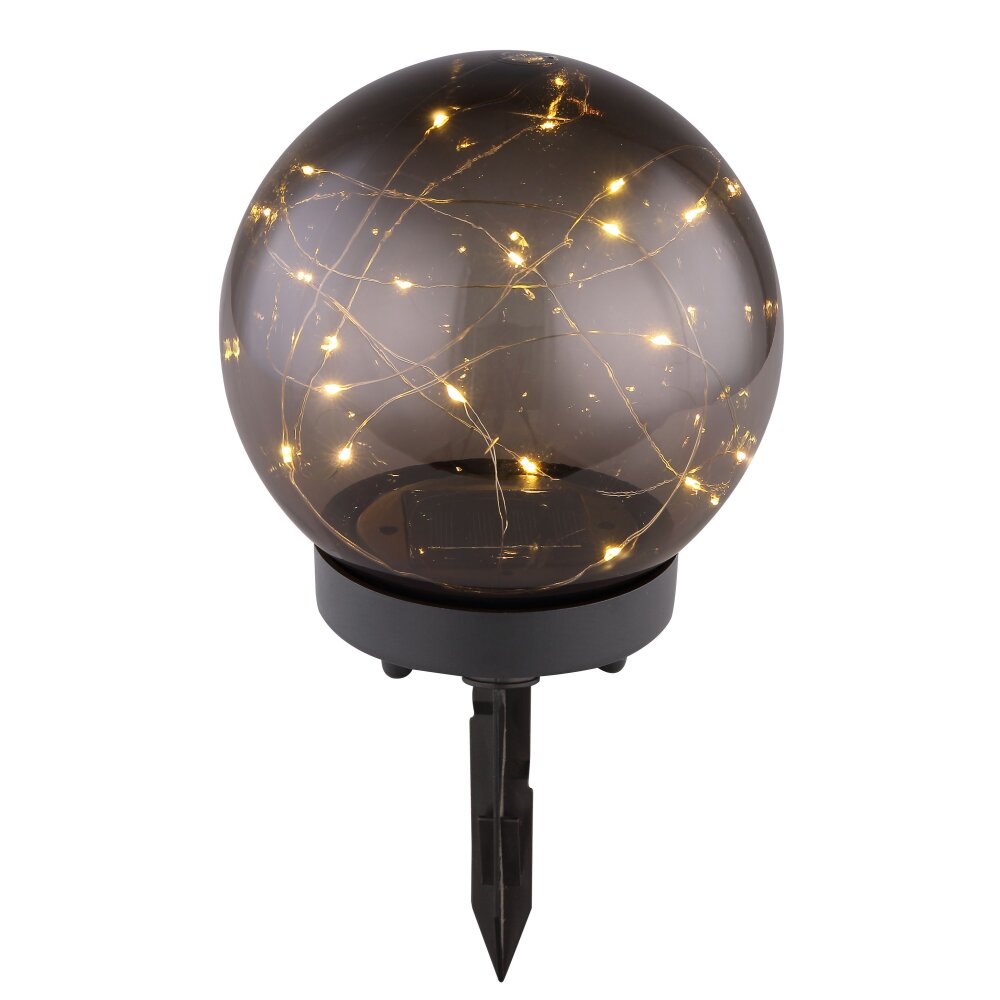 Globo Lámpara solar LED Ahumado, 20 luces main product photo