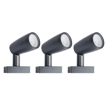 LEDVANCE GARDEN SPOT Aplique para exterior Gris, 1 luz, Cambia de color
