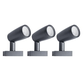 LEDVANCE GARDEN SPOT Aplique para exterior Gris, 1 luz, Cambia de color