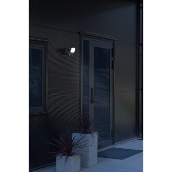 Konstsmide Camera-Smart-Light Aplique para exterior LED Negro, 1 luz, Sensor de movimiento