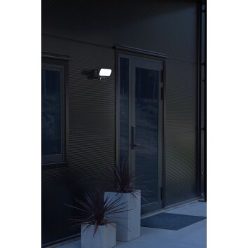 Konstsmide Camera-Smart-Light Aplique para exterior LED Negro, 1 luz, Sensor de movimiento