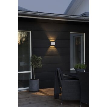 Konstsmide Chieri Aplique para exterior LED Blanca, 8 luces