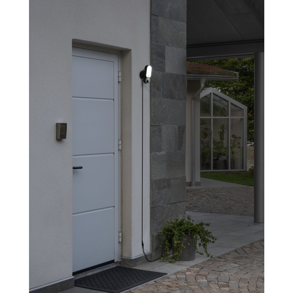 Konstsmide Smartlight Aplique para exterior LED Negro, 1 luz, Sensor de movimiento main product photo