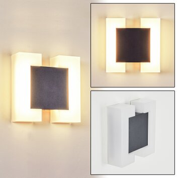 Zoppola Aplique para exterior LED Antracita, Blanca, 2 luces