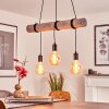 Canedo Lámpara Colgante Gris, Negro, 3 luces