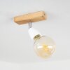 Musland Lámpara de Techo Marrón, Cromo, 1 luz