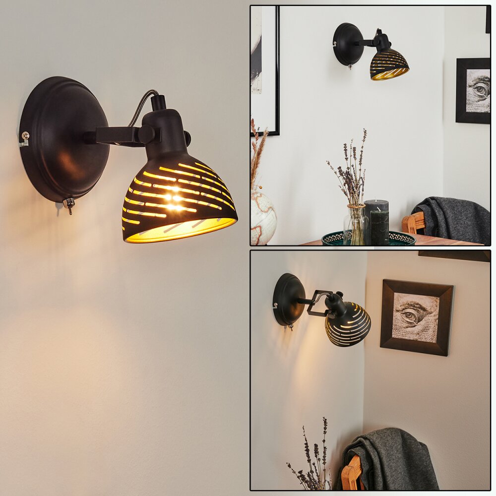 Osina Aplique Negro, 1 luz main product photo
