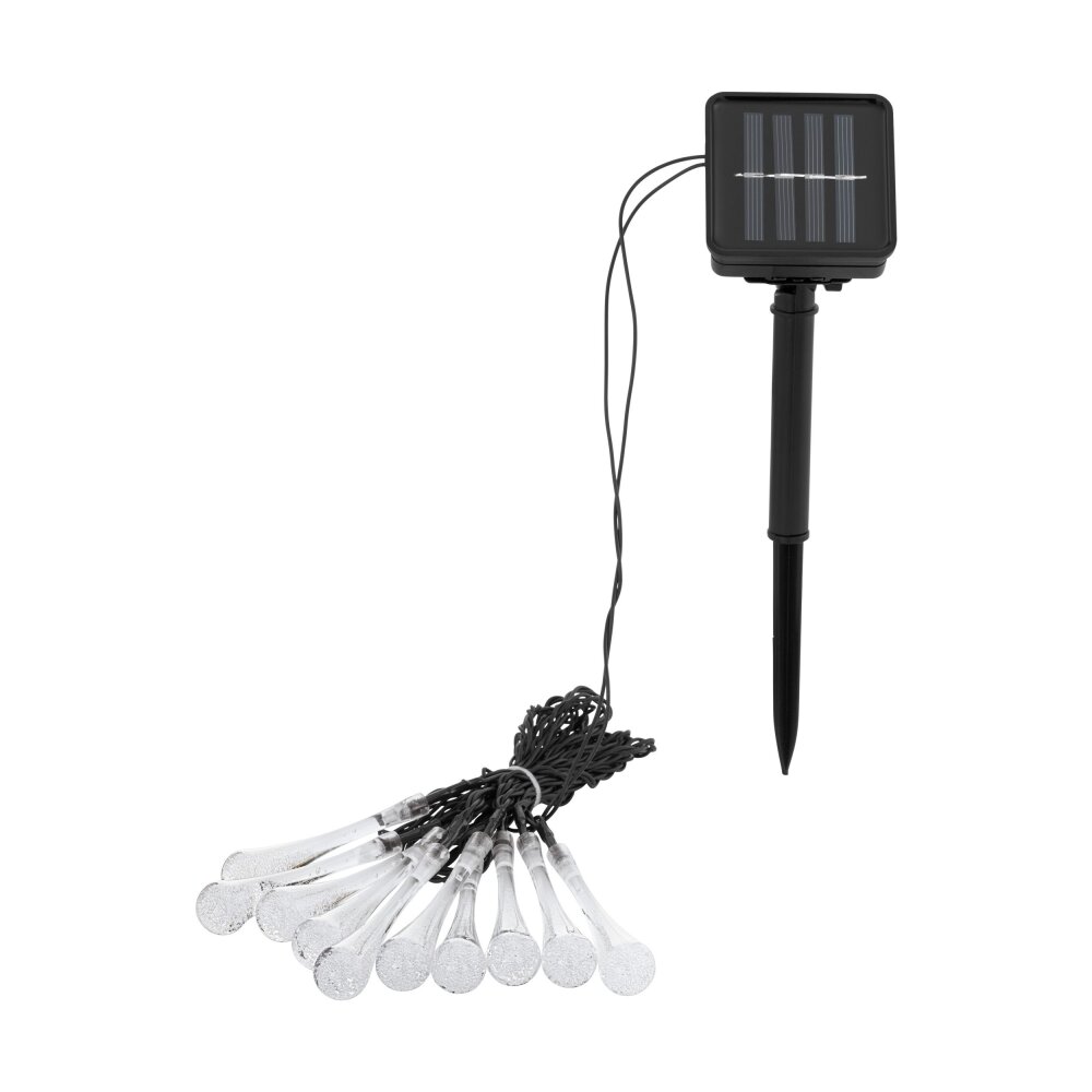 Eglo ICE Cadena de luces solares LED Transparente, claro, 10 luces, Cambia de color main product photo